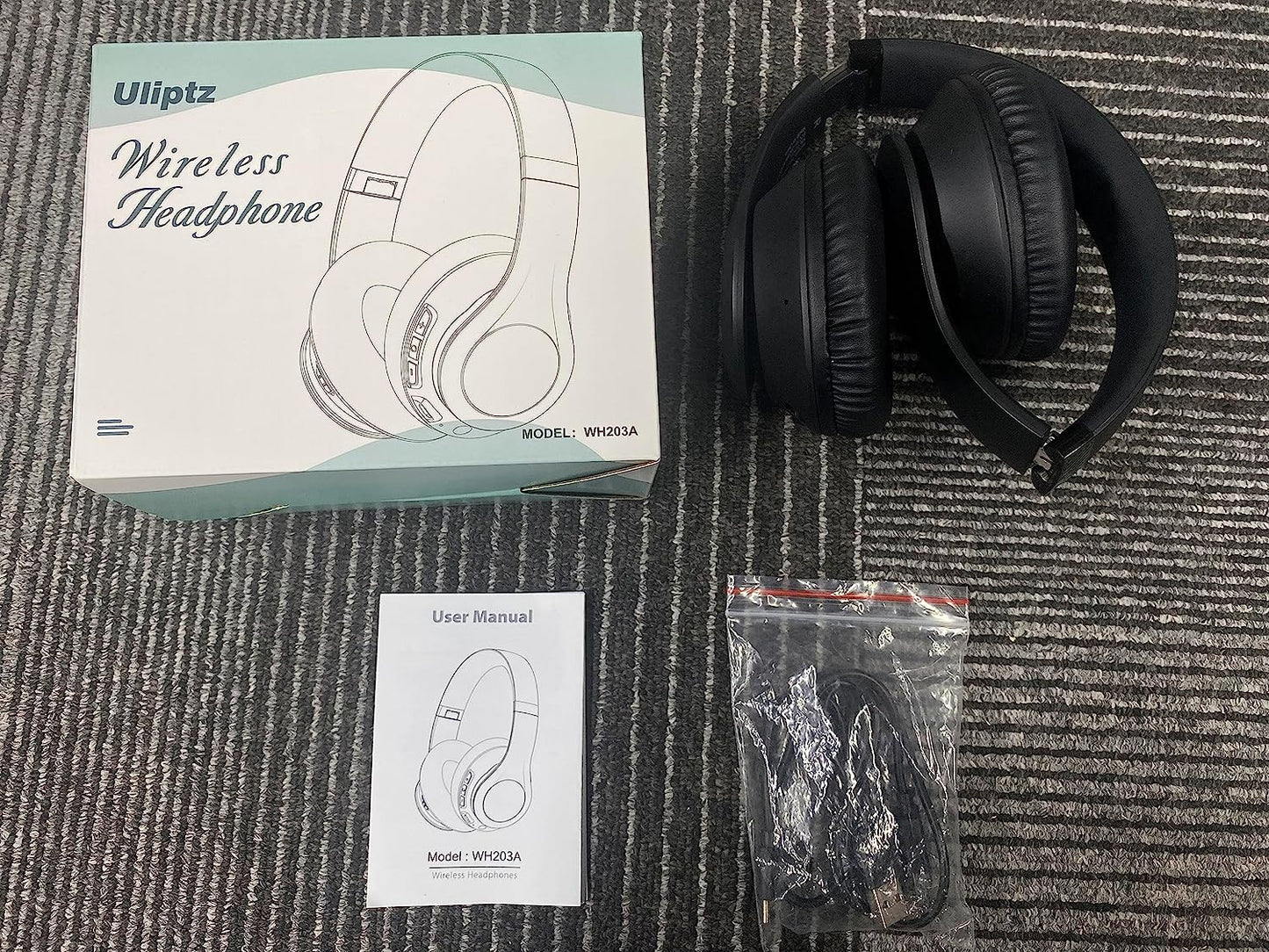 Wireless Bluetooth Headphones, 65H Playtime, 6EQ Sound Modes, Hifi Stereo over Ear Headphones with Microphone, Foldable Bluetooth 5.3 Headphone for Travel/Office/Cellphone/Pc (Rose Gold)