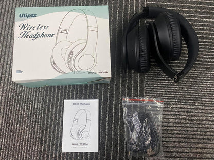 Wireless Bluetooth Headphones, 65H Playtime, 6EQ Sound Modes, Hifi Stereo over Ear Headphones with Microphone, Foldable Bluetooth 5.3 Headphone for Travel/Office/Cellphone/Pc (Rose Gold)